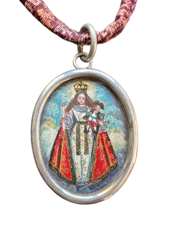 Antique Reliquary Painted on Cooper 4