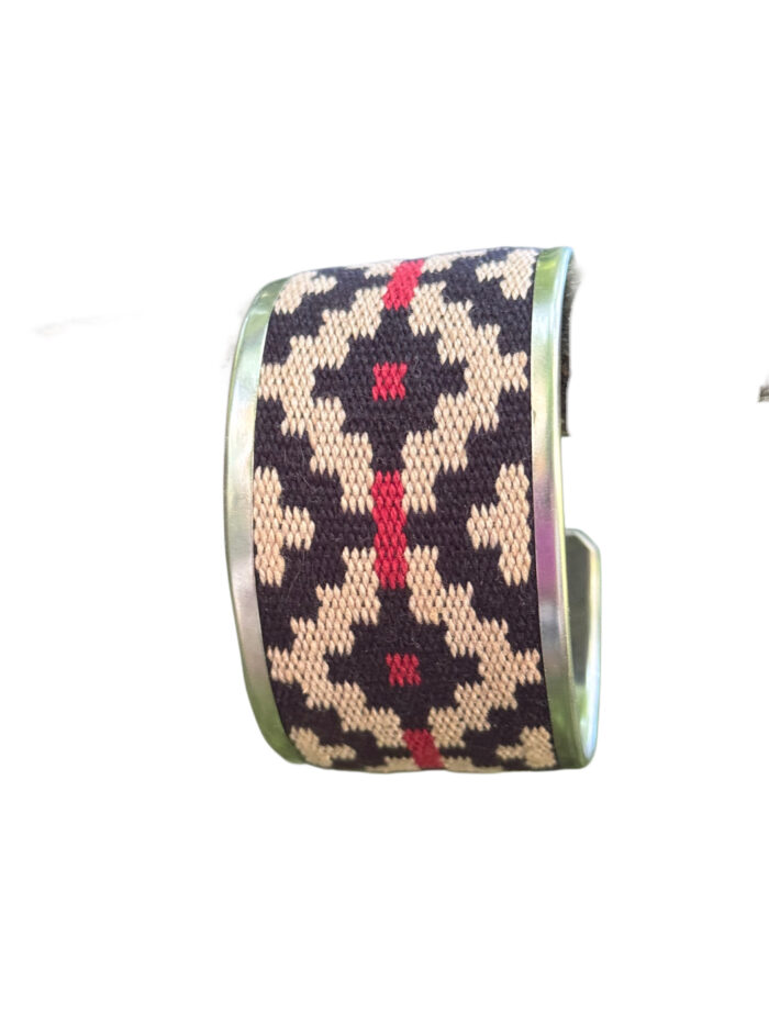 Brazalete étnico de alpaca
