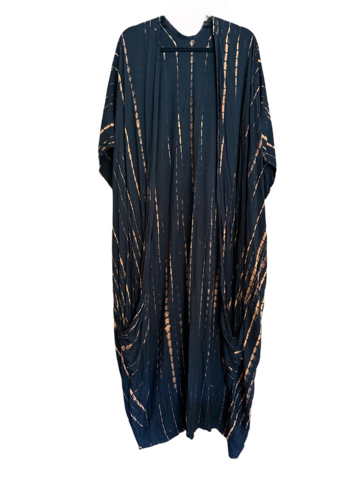 Tie Dye Black Kimono