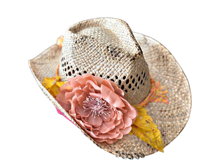 Sombrero Flor Pale Pink - Imagen 2