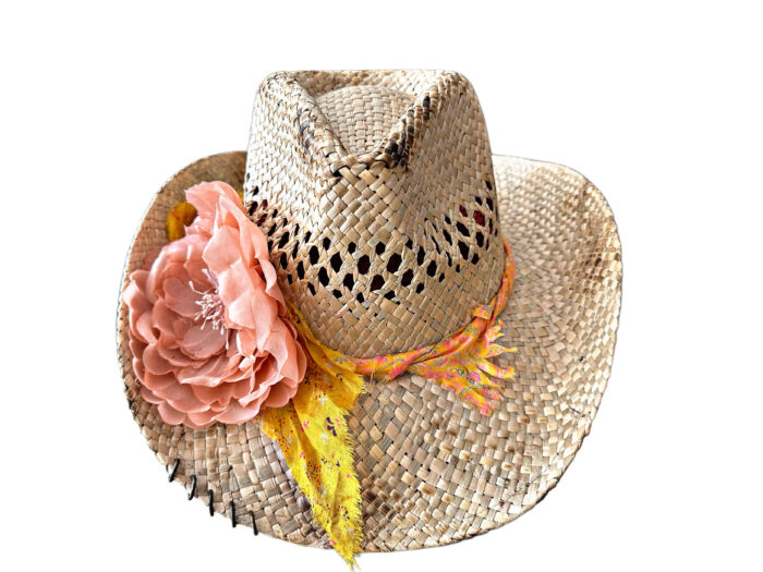 Sombrero Flor Pale Pink