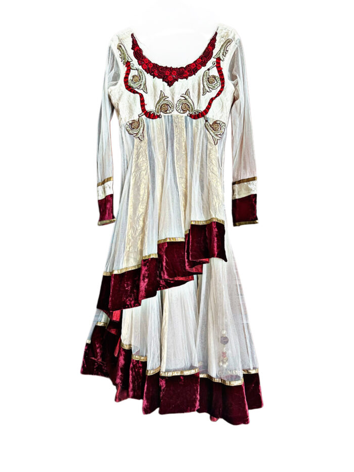 Vintage Anarkali Dress Translucent