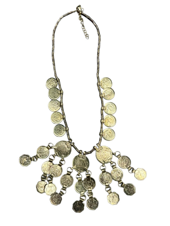 Collar Tribal Monedas Cascada