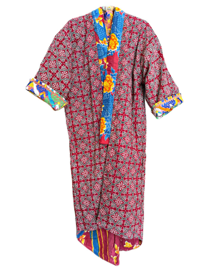 Kantha Japón Kimiono - Imagen 3