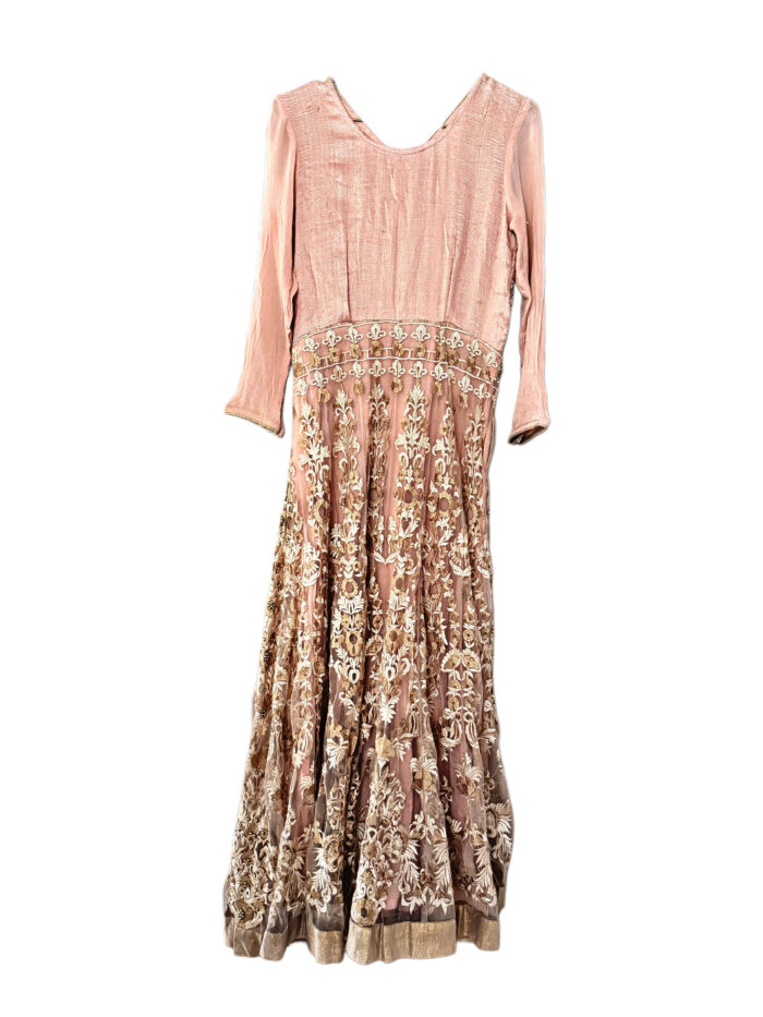 Vintage Anarkali Dress Indian Pale - Imagen 2