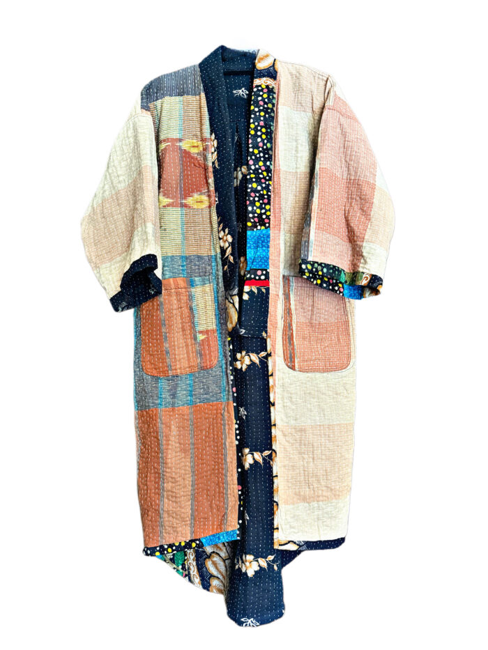 Kantha Japón Kimiono - Imagen 3