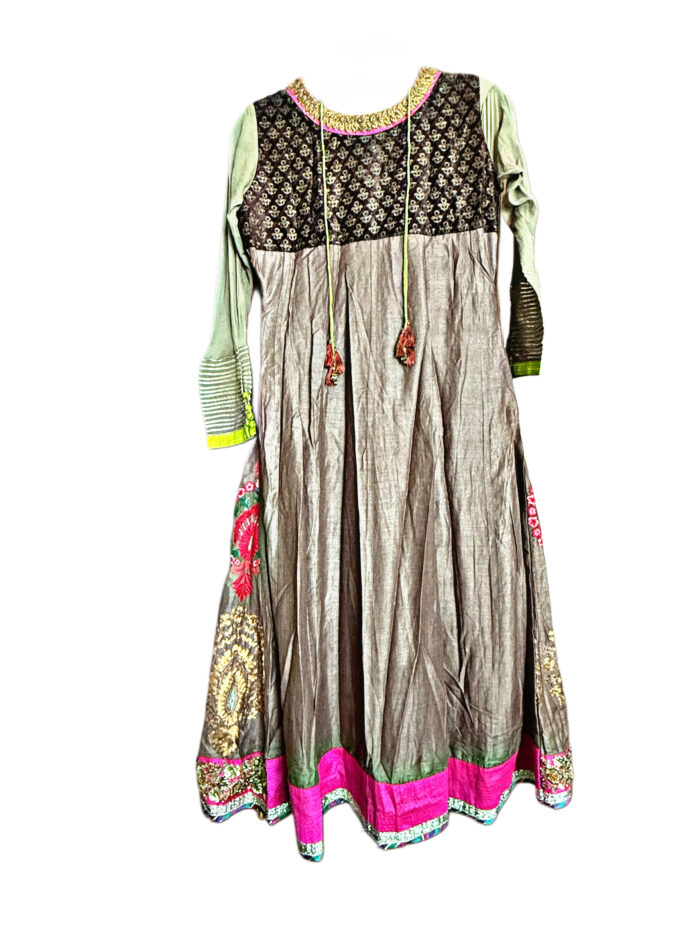 Vintage Anarkali Dress Midi - Imagen 2