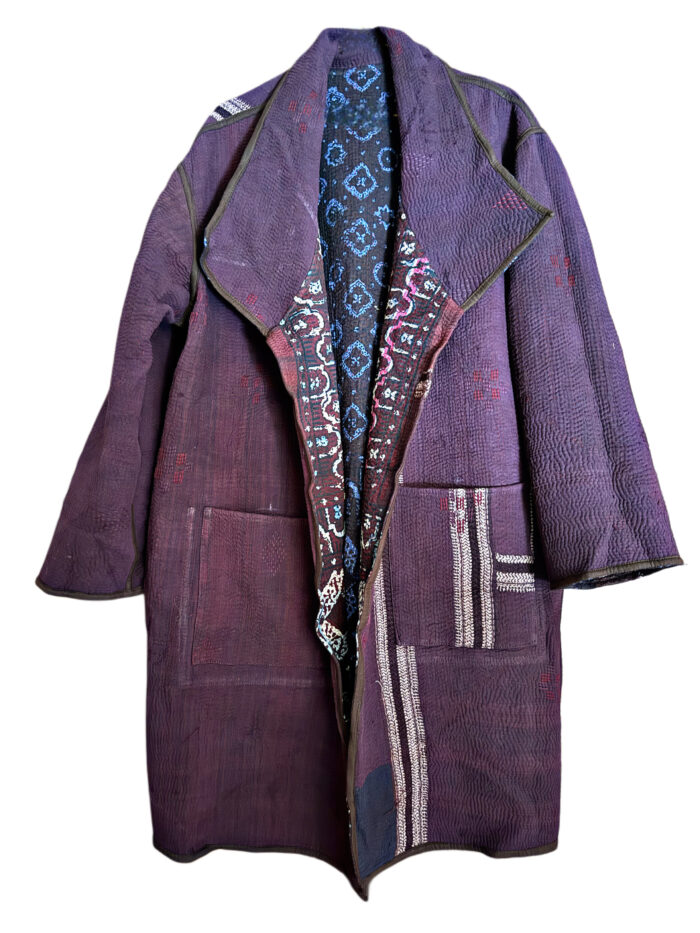 Kantha Unisex Coat - Image 3