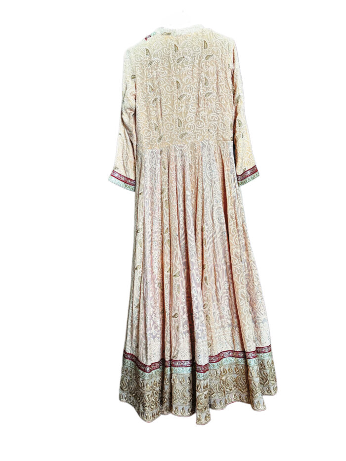 Vintage Anarkali Dress Indian Sand - Imagen 2