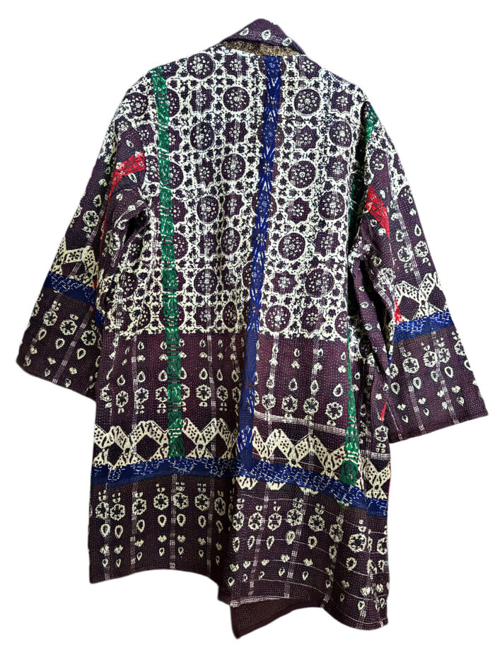 Kantha Unisex Coat - Image 2