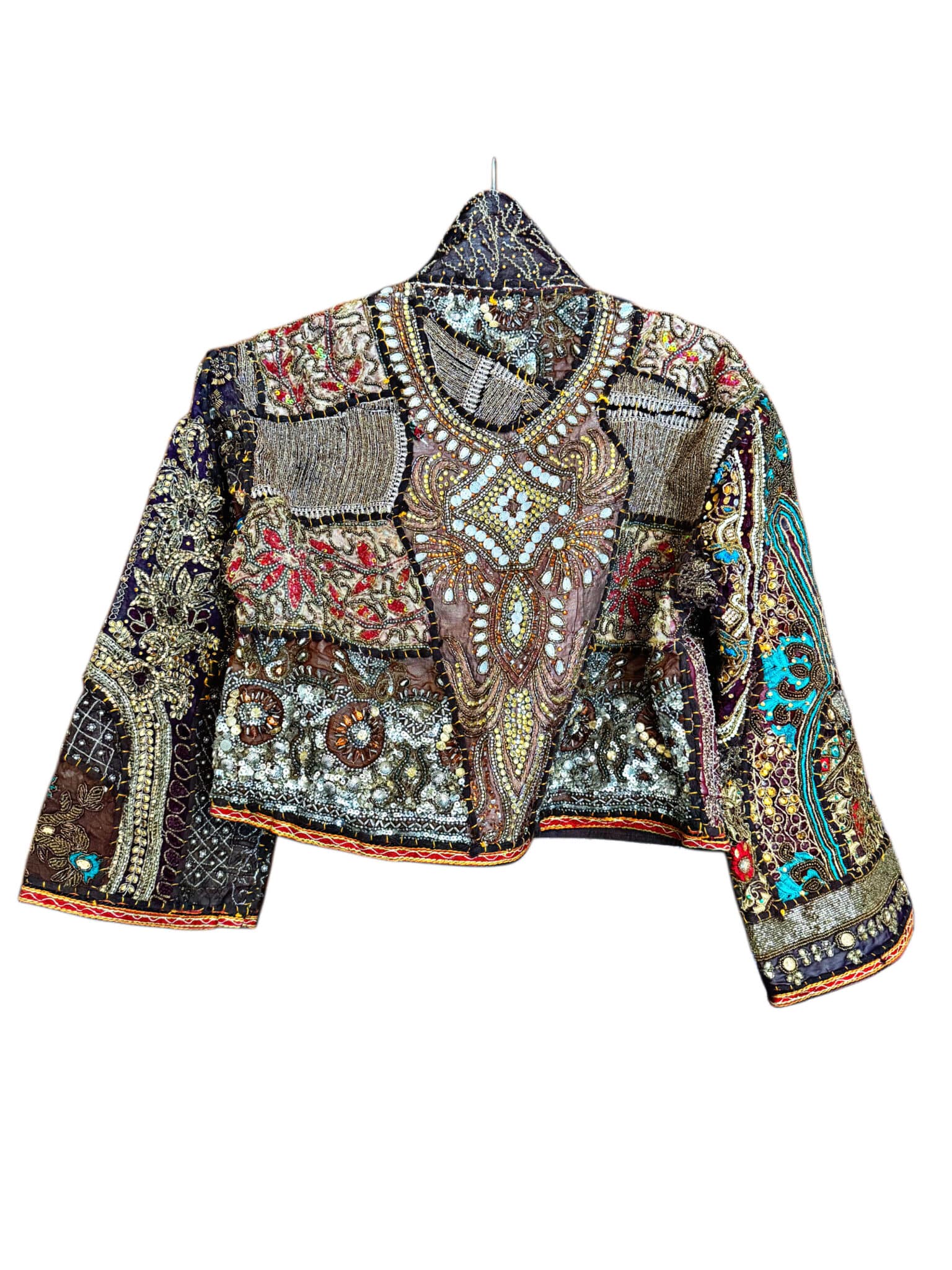 Old Zardozi Treasure Jacket Brown - Image 2